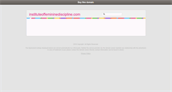 Desktop Screenshot of instituteoffemininediscipline.com