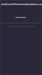 Mobile Screenshot of instituteoffemininediscipline.com